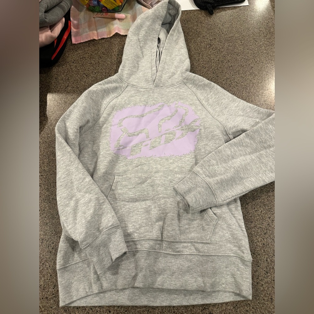 Amazon Essentials Gray and Purple Sweater